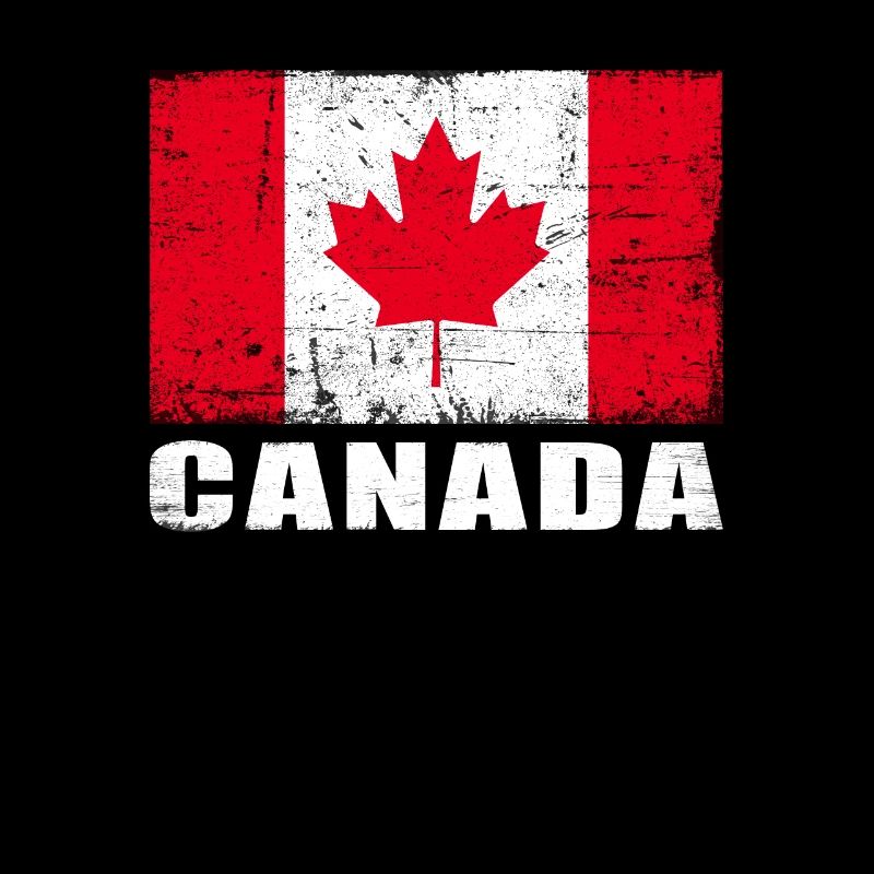 Drapeau du Canada Grunge Drapeau du Canada