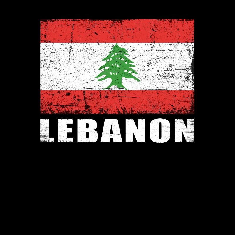 Liban Drapeau Grunge Liban Drapeau
