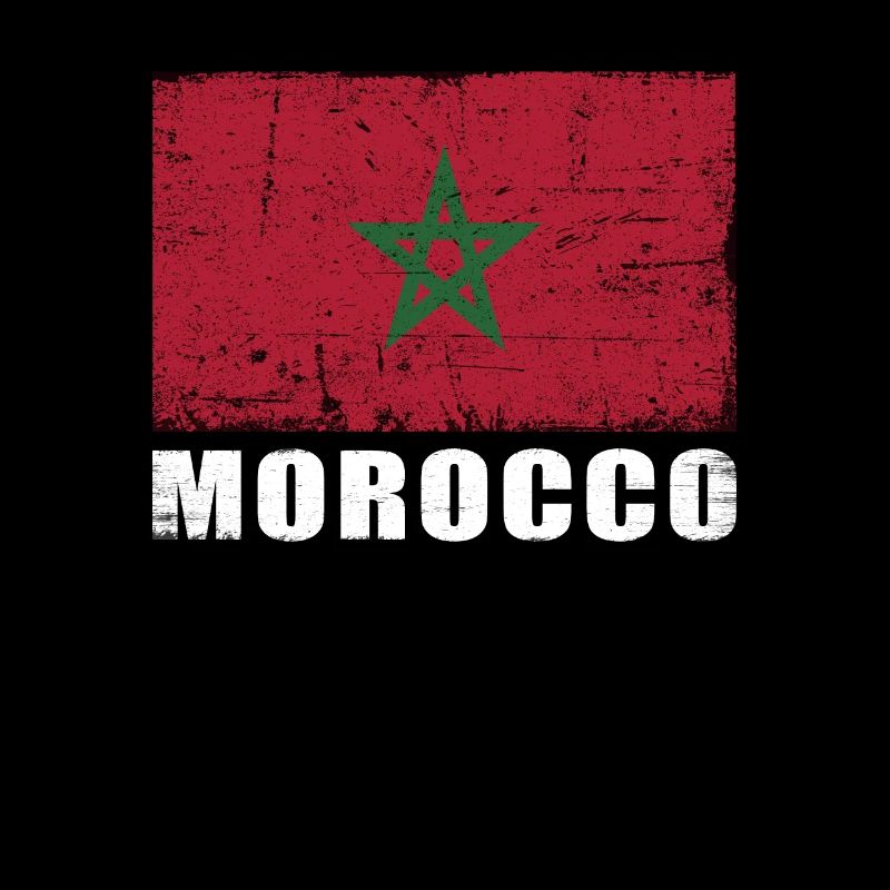 Maroc Drapeau Grunge Maroc Drapeau