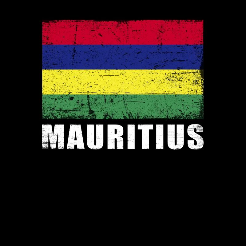 Drapeau de l’île Maurice Grunge Drapeau de l’île Maurice