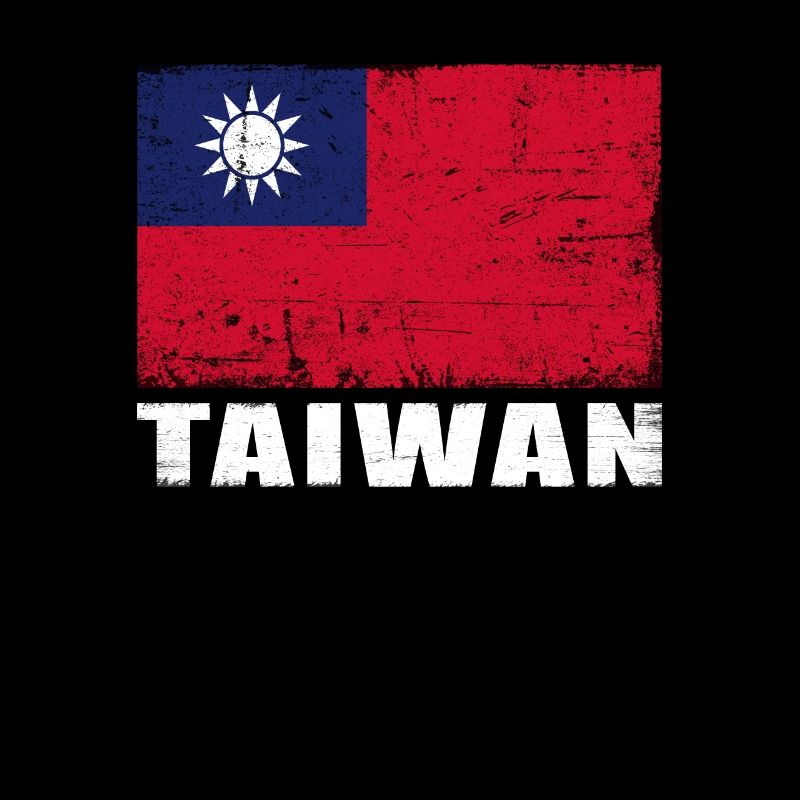 Drapeau de Taïwan Grunge Drapeau de Taïwan