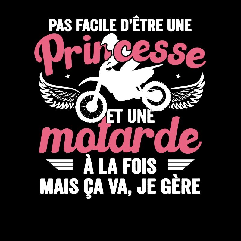 Princesse Et Motarde À La Fois Idée Cadeau Moto