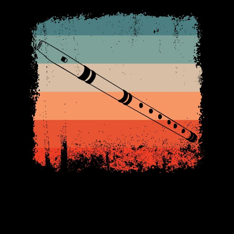Flute Player Flute Retro