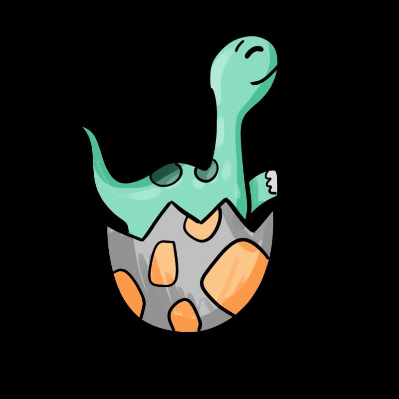 Dinosaur Egg Dino Motif