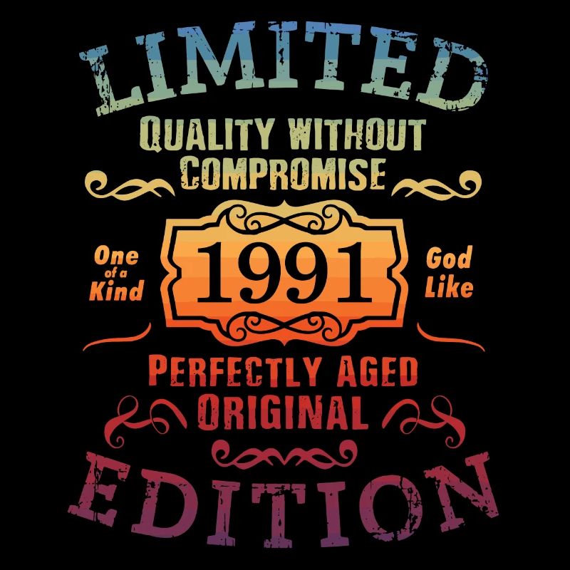 Geburtstag 1991 Limited Edition Geschenk Used Cool