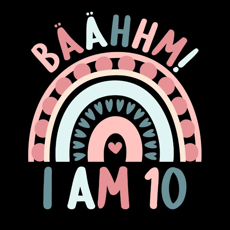 10 years old Rainbow Rainbow 10th birthday