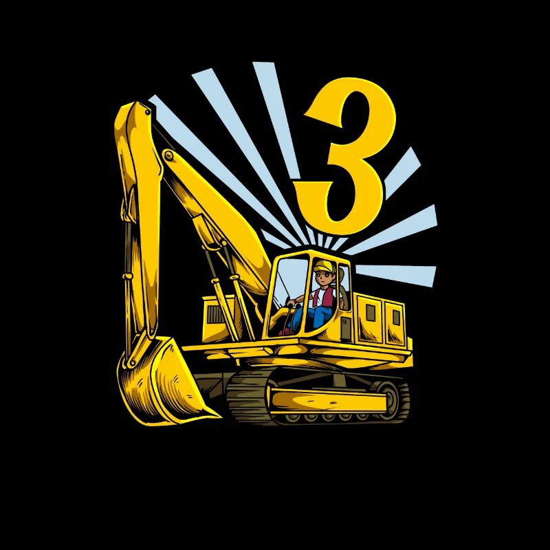 Ich bin 3 - Bagger Geburtstag 3 Jahre