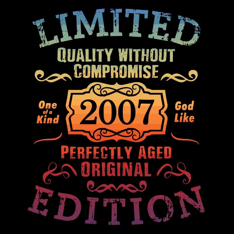 Anniversaire 2007 Édition Limitée Cadeau Occasion Cool