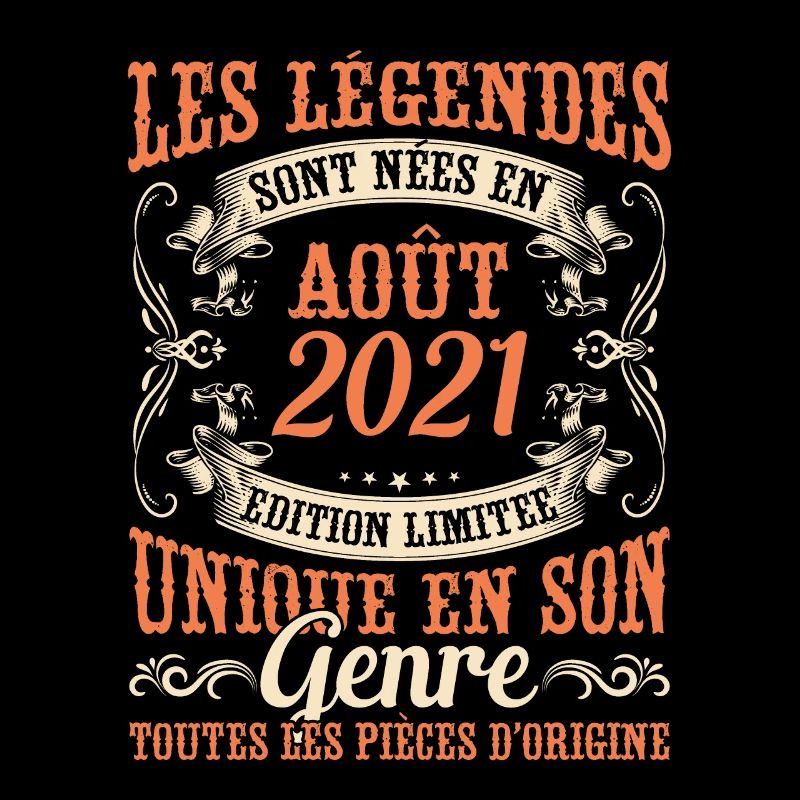 Anniversaire Vintage Idée Cadeau Août 2021