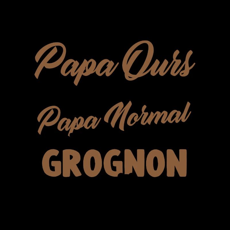 Je suis un papa ours c'est comme un papa normal