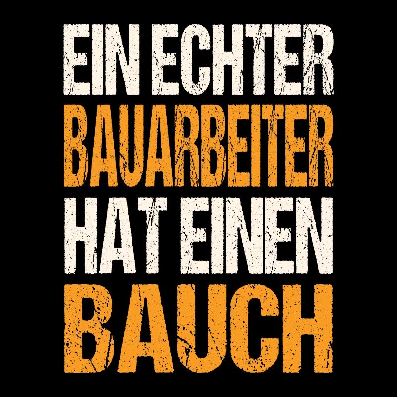 Ein Echter Bauarbeiter Hat Einen Bauch