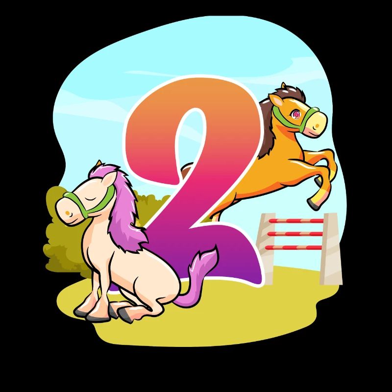2. Geburtstag Reiten Pferd-themed Zwei Party