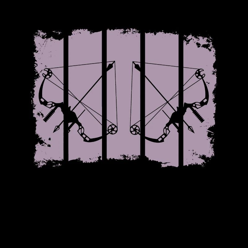 Bogenschießen Kompositbogen Retro Streifen