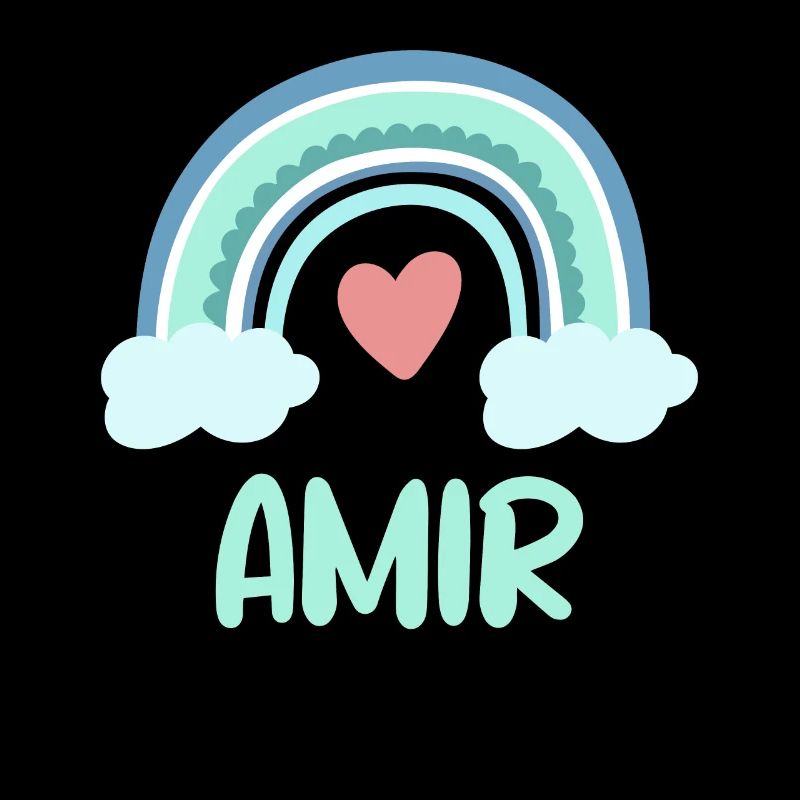 Amir Name Rainbow Baby
