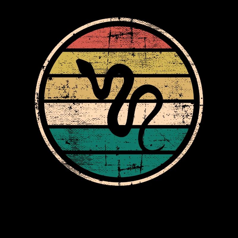 Snake Retro Reptile Python Gift idea