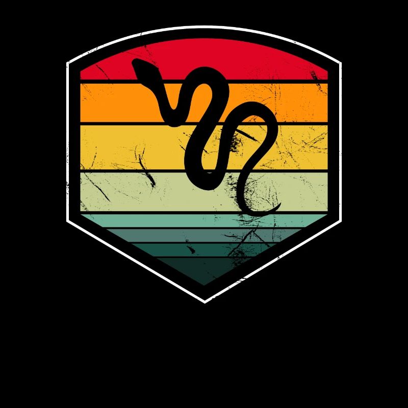 Snake Retro Reptile Python Gift idea