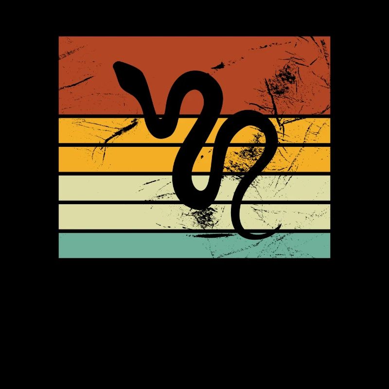 Snake Retro Reptile Python Idée cadeau