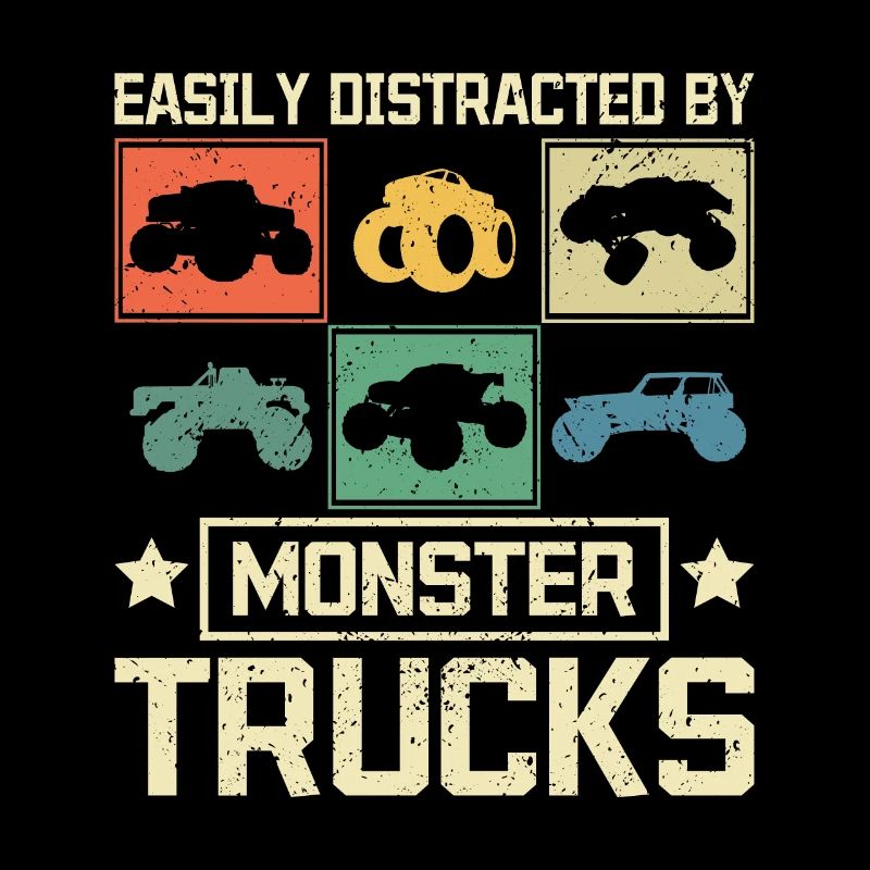 Facilement distrait par les monster trucks