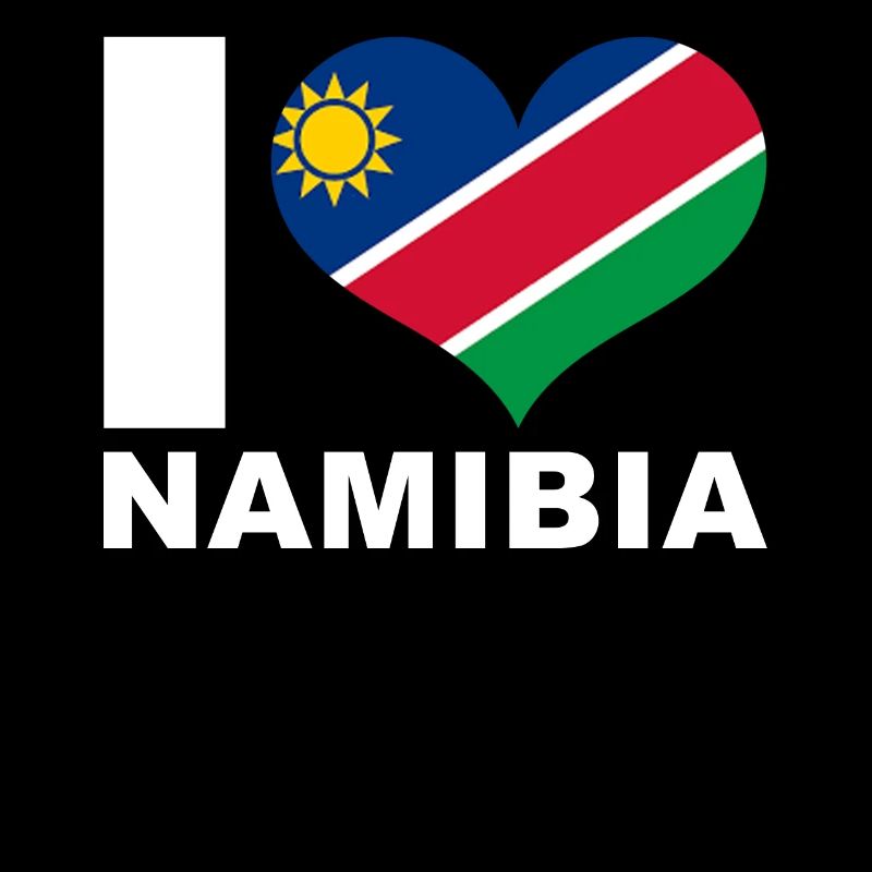 I love Namibia heart flag Namibia