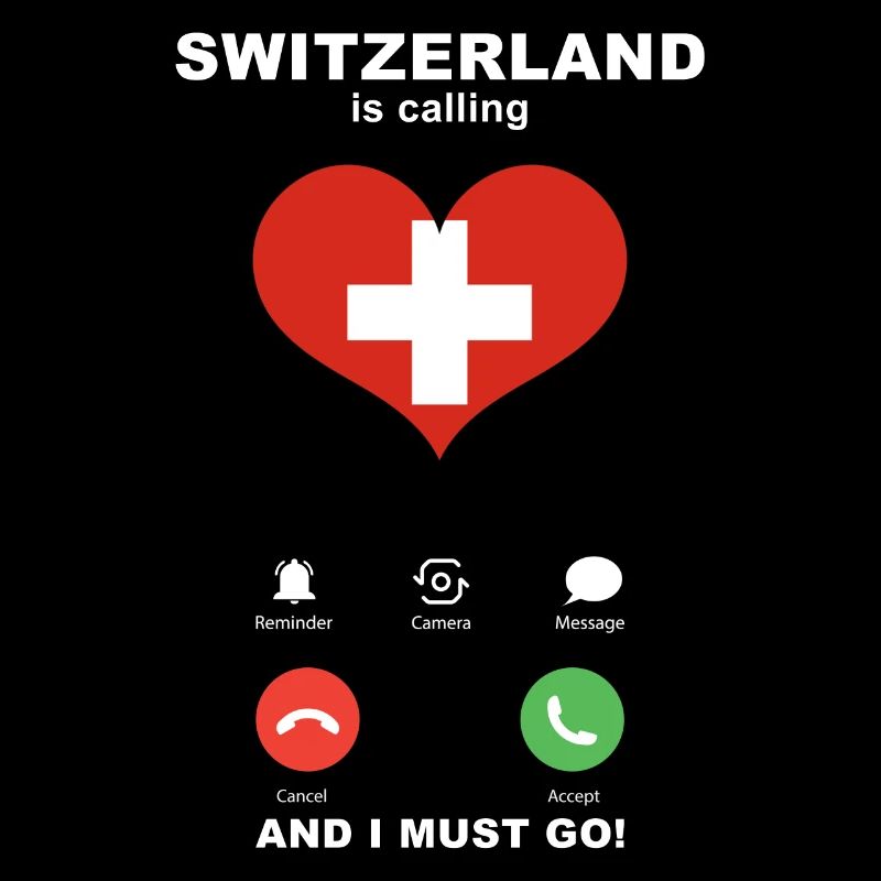 Schweiz is calling Schweiz Herz Souvenir