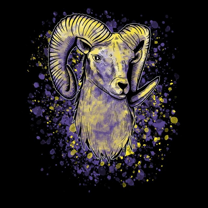 Bunter Widder Sternzeichen