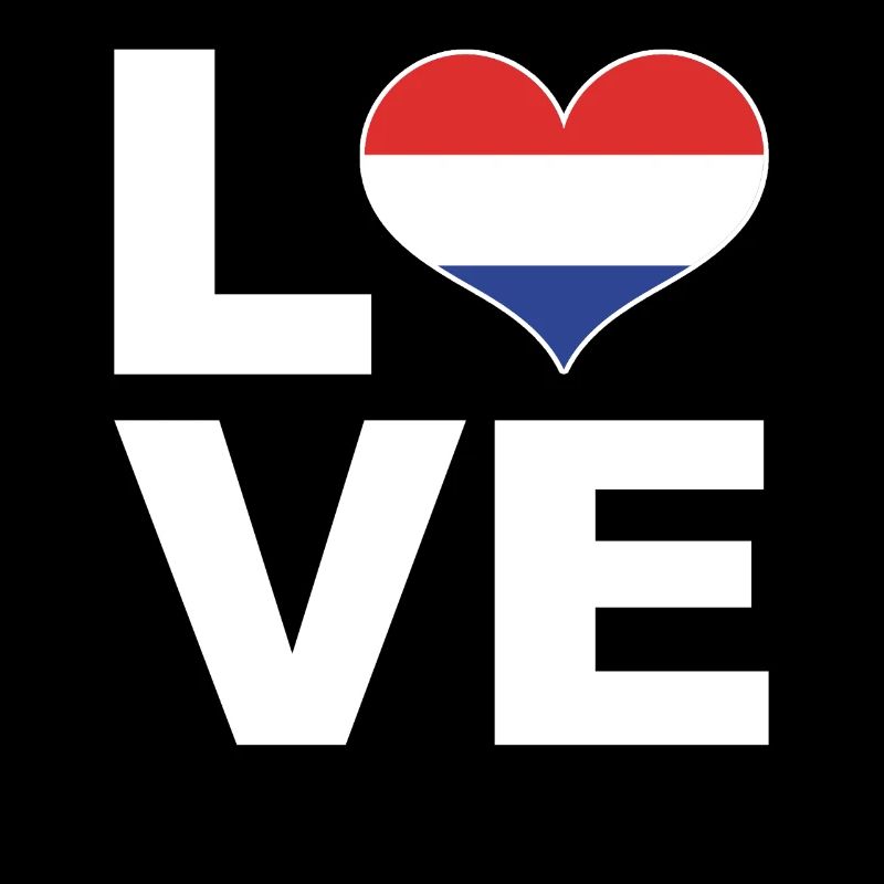 J’adore le drapeau du cœur des Pays-Bas Pays-Bas