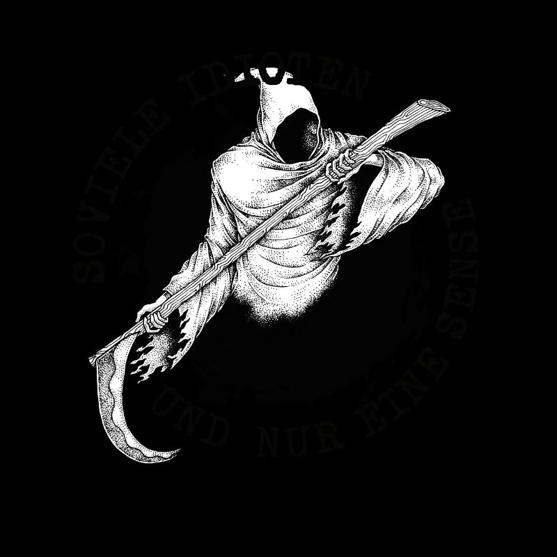 Soviele Idioten und nur eine Sense Sensenmann