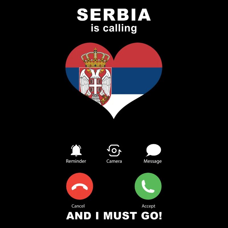 Serbien is calling Serbien Herz Souvenir