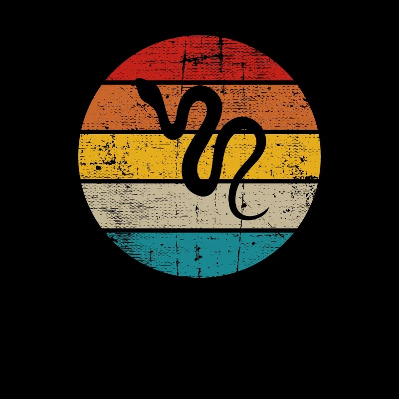 Snake Retro Reptile Python Idée cadeau