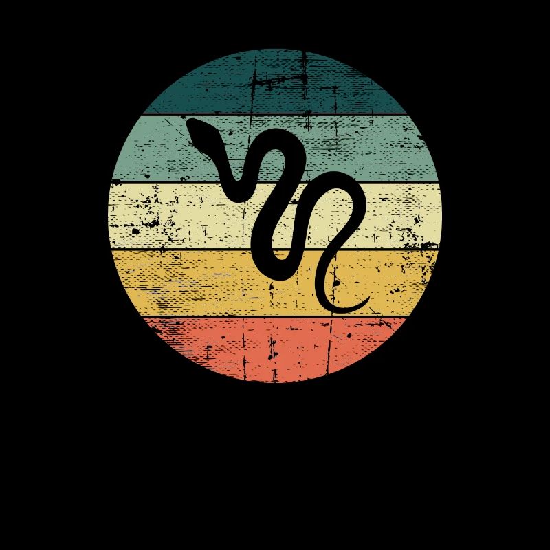 Snake Retro Reptile Python Idée cadeau