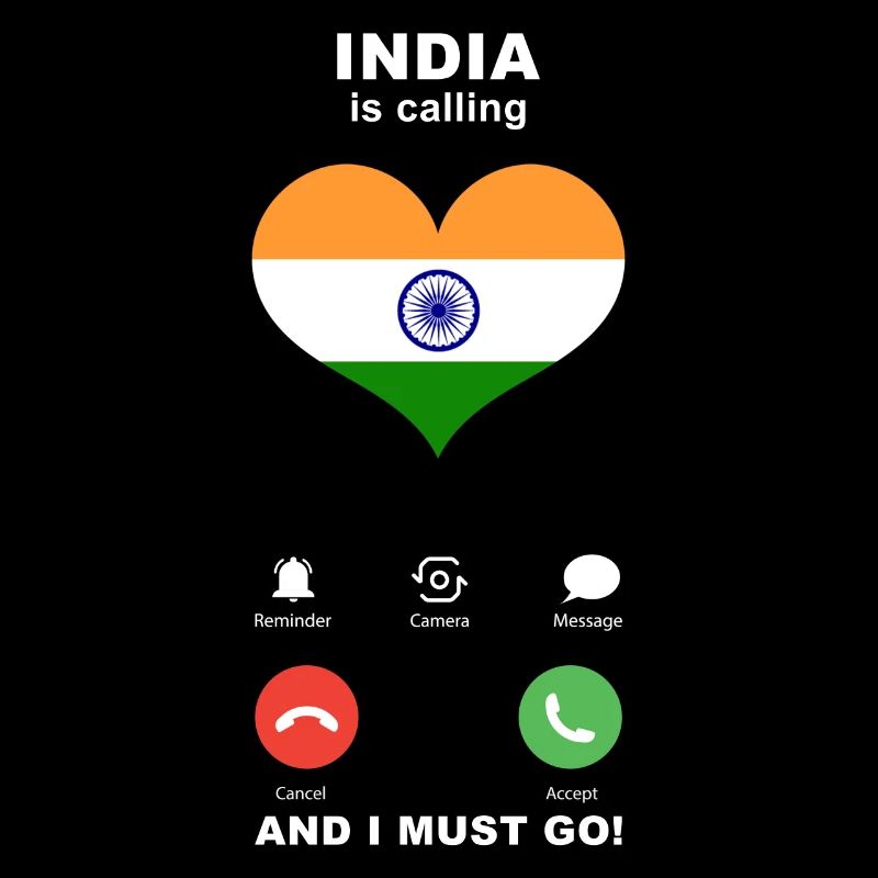 India is calling India Heart Souvenir