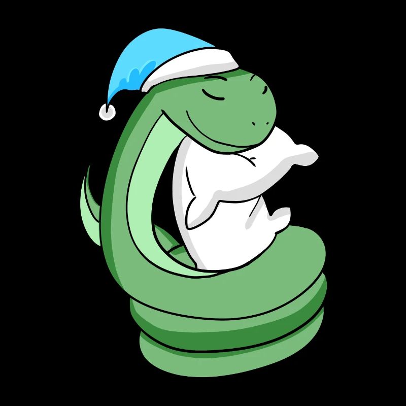 Serpent avec oreiller et bonnet de couchage