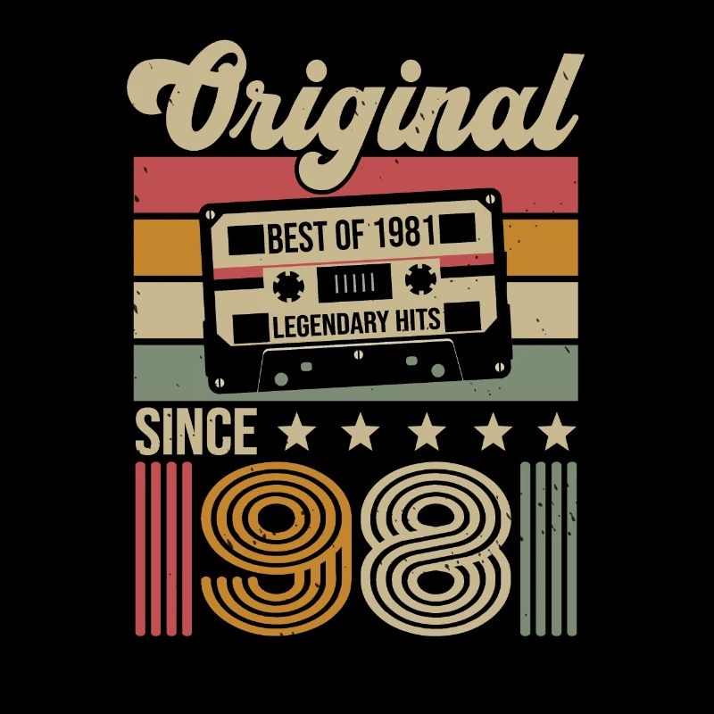 Vintage Geburtstag Original Geschenkidee 1981