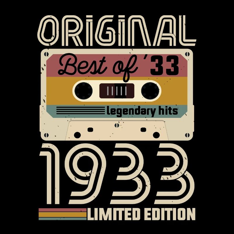 Vintage Geburtstag Originelle Geschenkidee 1933