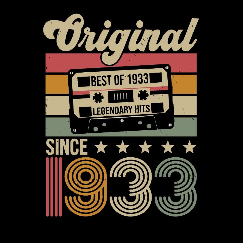 Vintage Geburtstag Original Geschenkidee 1933
