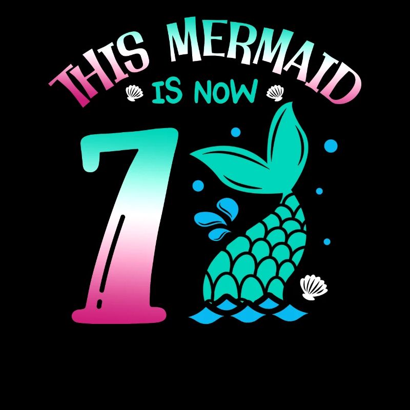 This mermaid is now 7, fairytale 7.