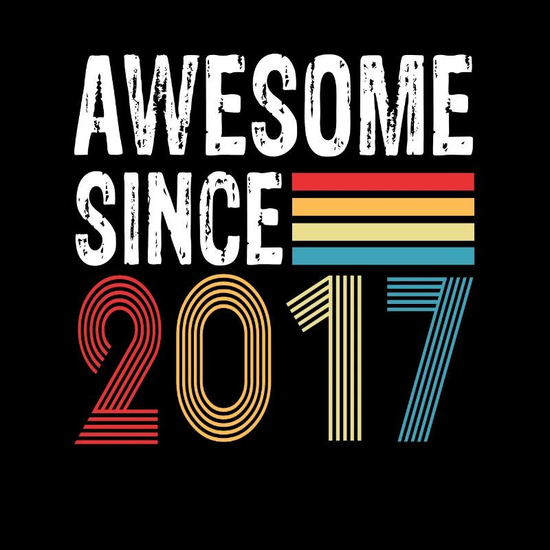 Awesome Since 2017 Geburtstag 2017 Vintage 2017