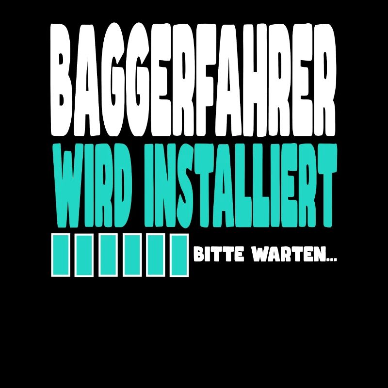 Baggerfahrer wird installiert