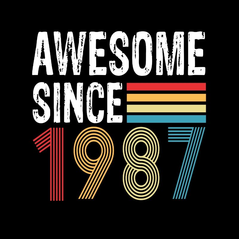 Awesome Since 1987 Geburtstag 1987 Vintage 1987