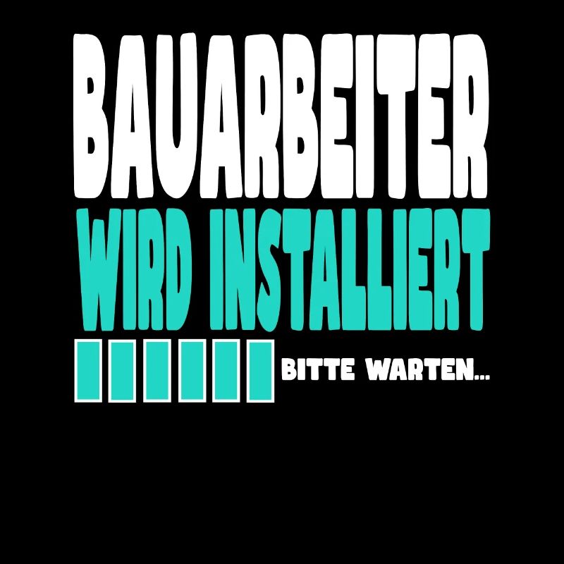 Bauarbeiter wird installiert