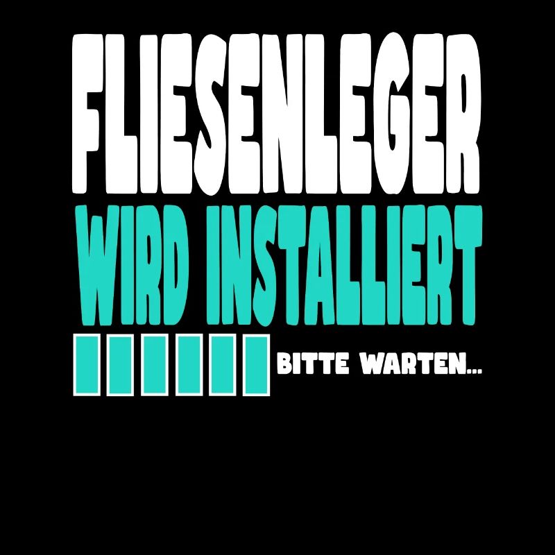 Fliesenleger wird installiert
