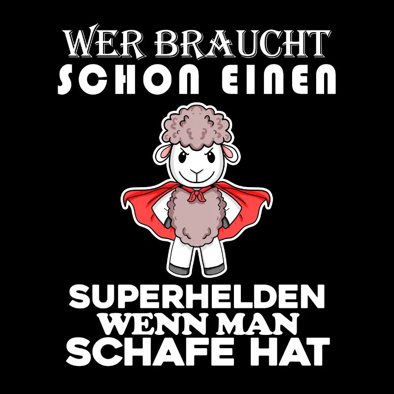 Schaf Superheld Hirte