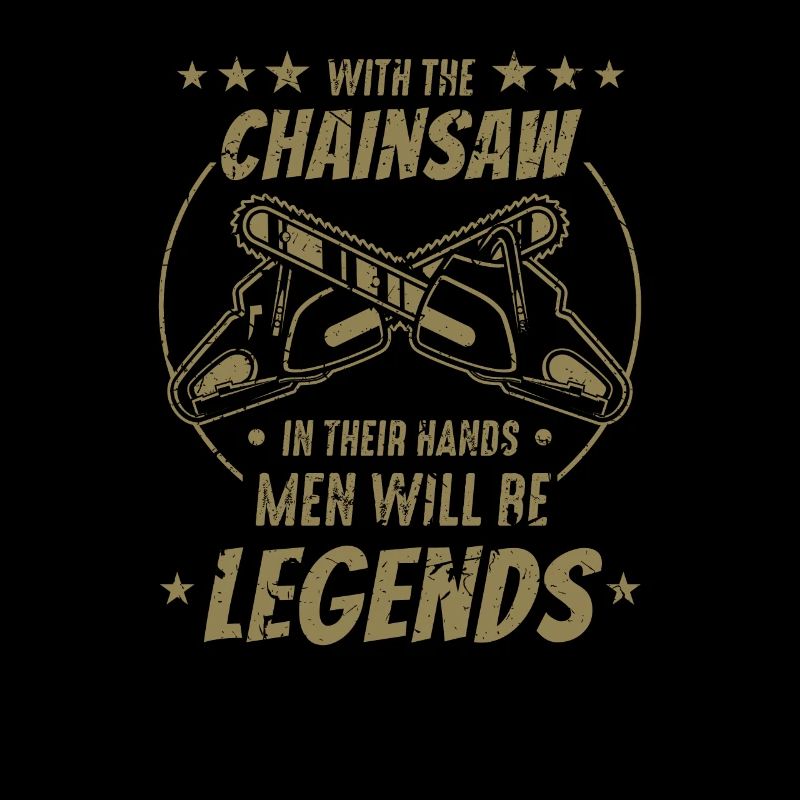 Avec la tronçonneuse dans leurs mains, les hommes deviennent