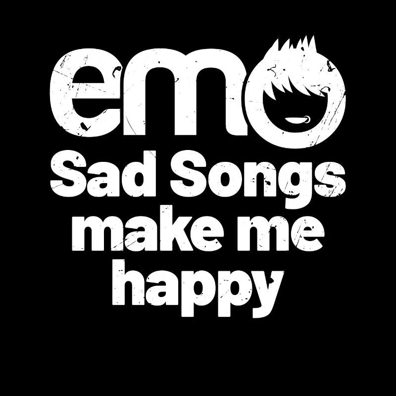 emo - Traurige Lieder machen mich glücklich | Emo Kleidung | Emoc