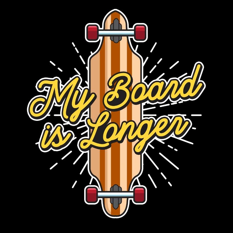 Ma planche est un longboarder