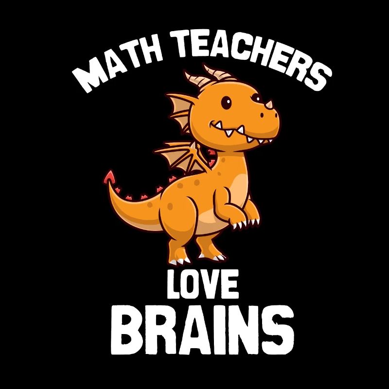 Math Teacher Dragon Design
