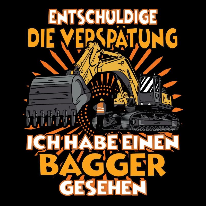 Ich habe einen Bagger gesehen Bagger
