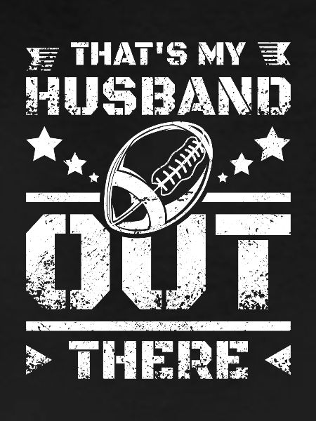 That's my husband out there football