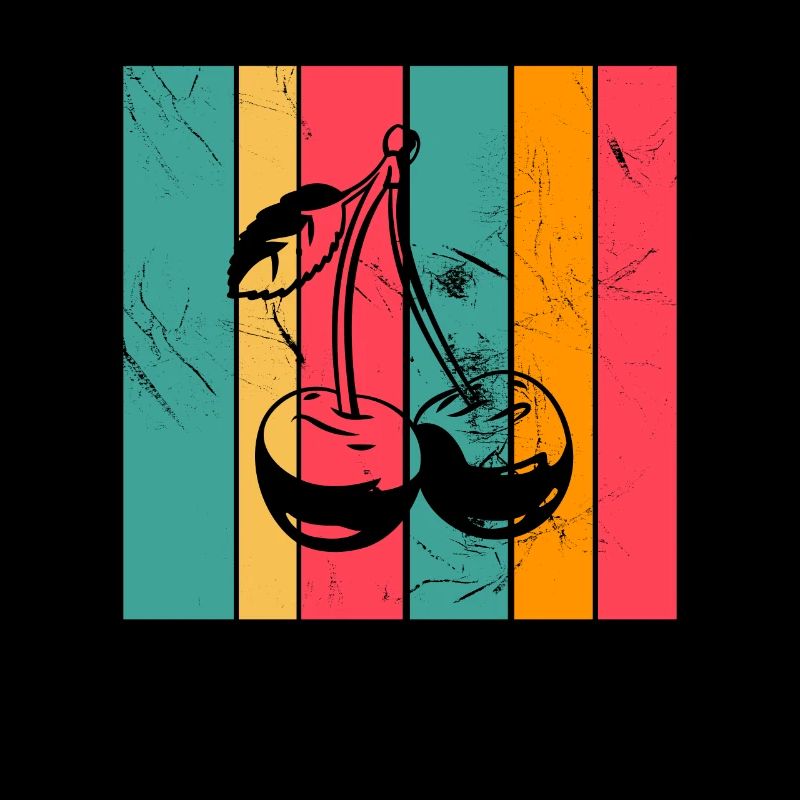 Cherry Fruit Lover Retro Healthy Gift idea