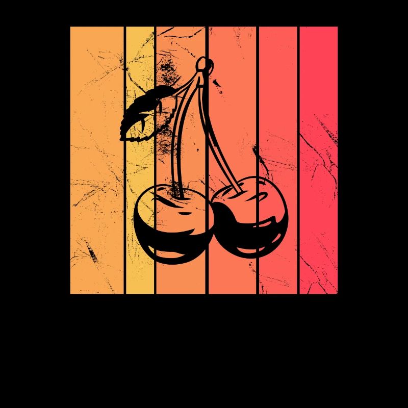 Cherry Fruit Lover Retro Healthy Gift idea